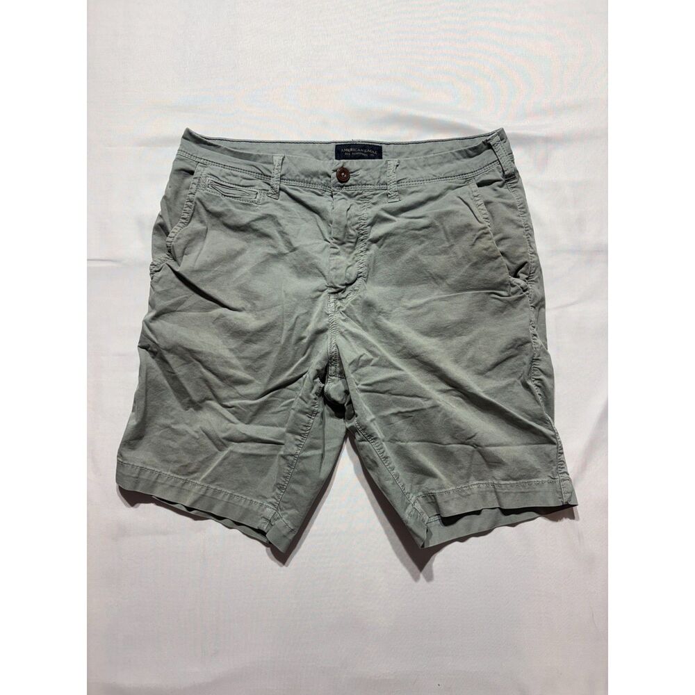 American Eagle Green Utility Cargo Shorts